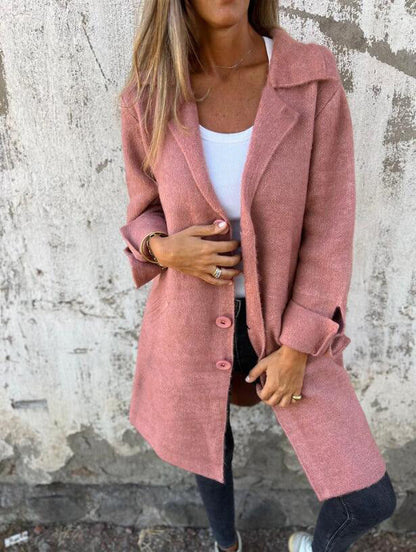 Women’s Long Knit Button Cardigan